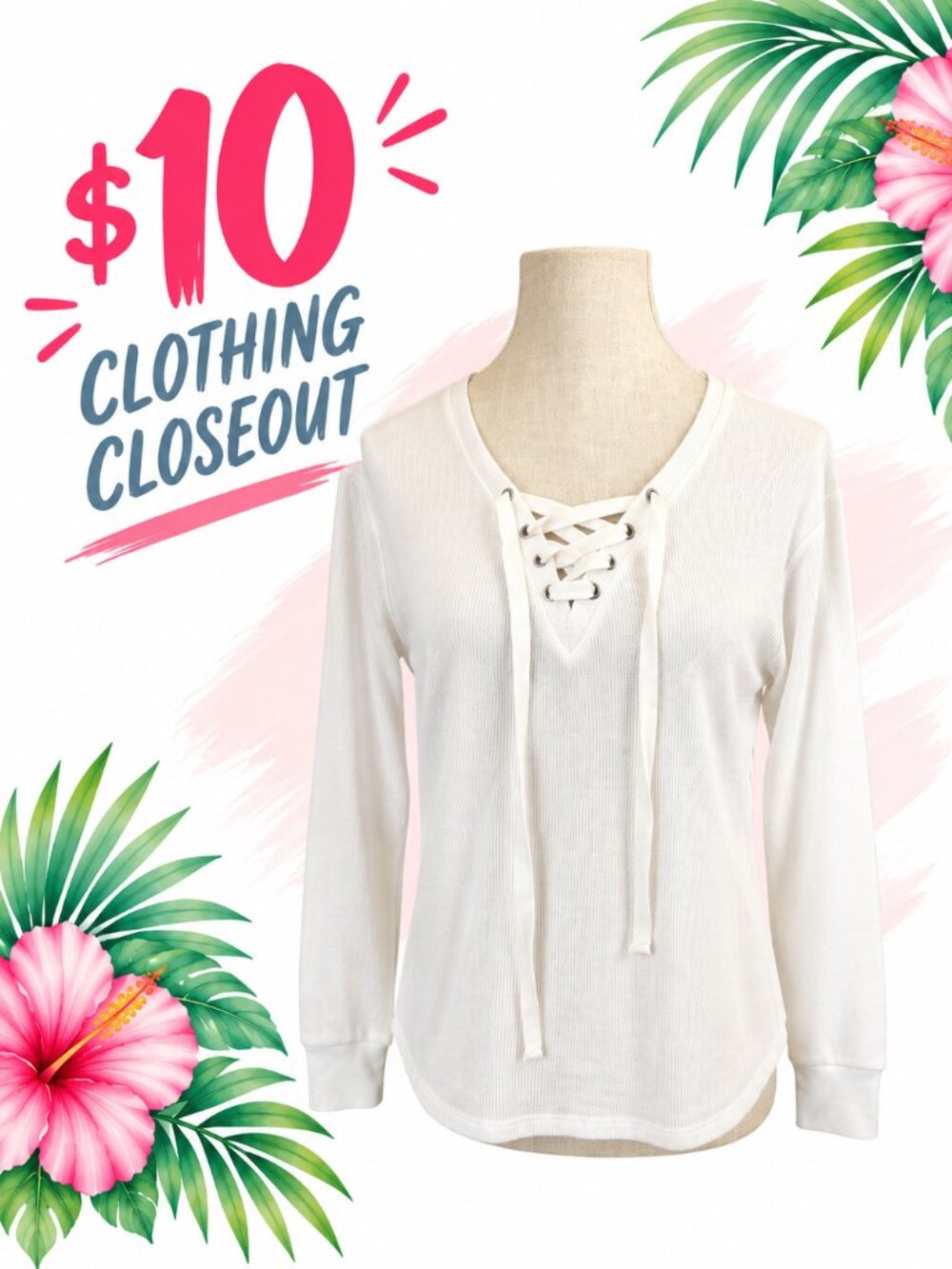 PLANET GOLD Junior Waffle Knit Top